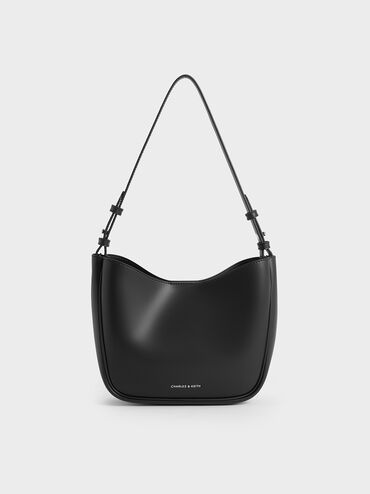 Robyn Chain-Handle Bag, Noir, hi-res