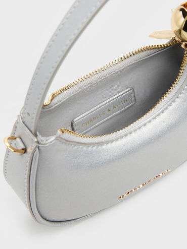 Micro Jesmyn Metallic Two-Way Bag, Silver, hi-res