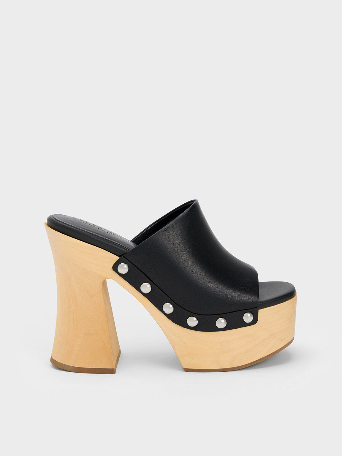 High heel discount platform clogs