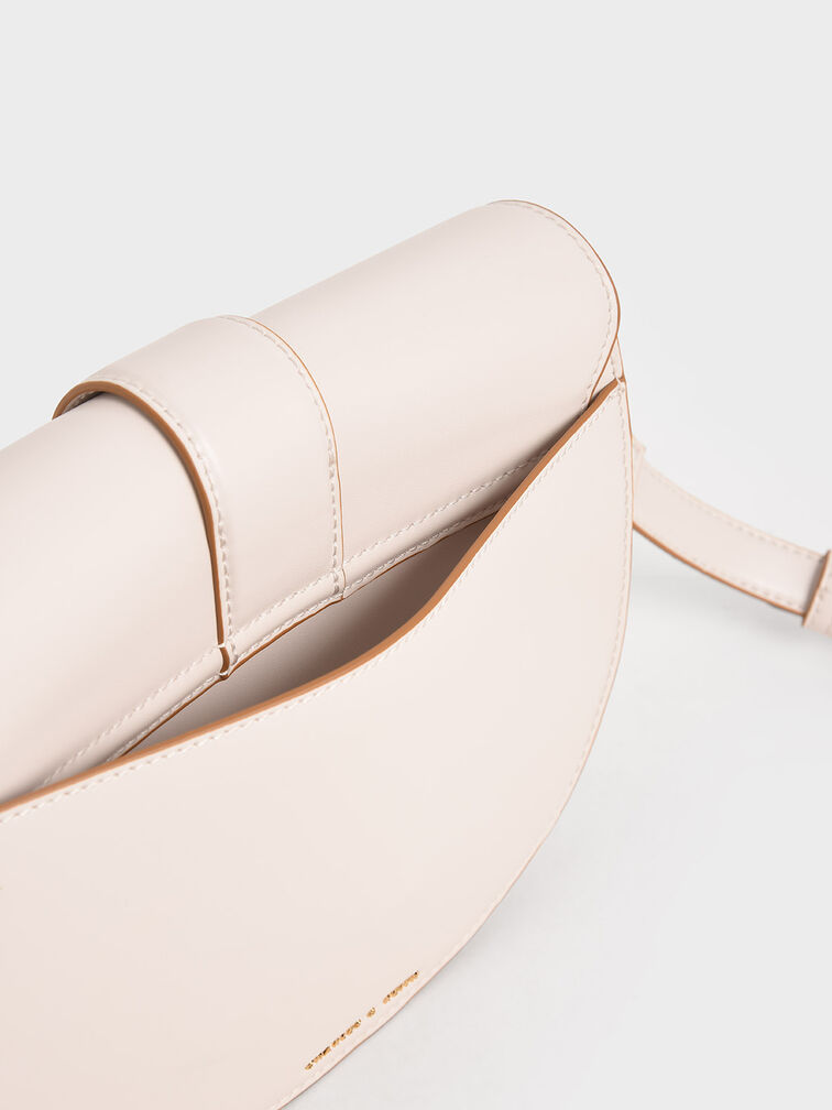 Gabine Saddle Bag, Pink, hi-res
