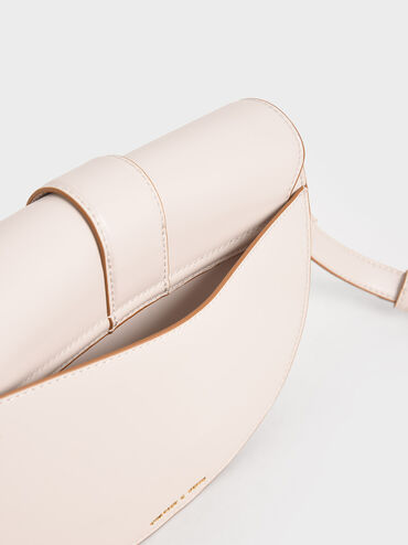 Gabine Saddle Bag, Pink, hi-res