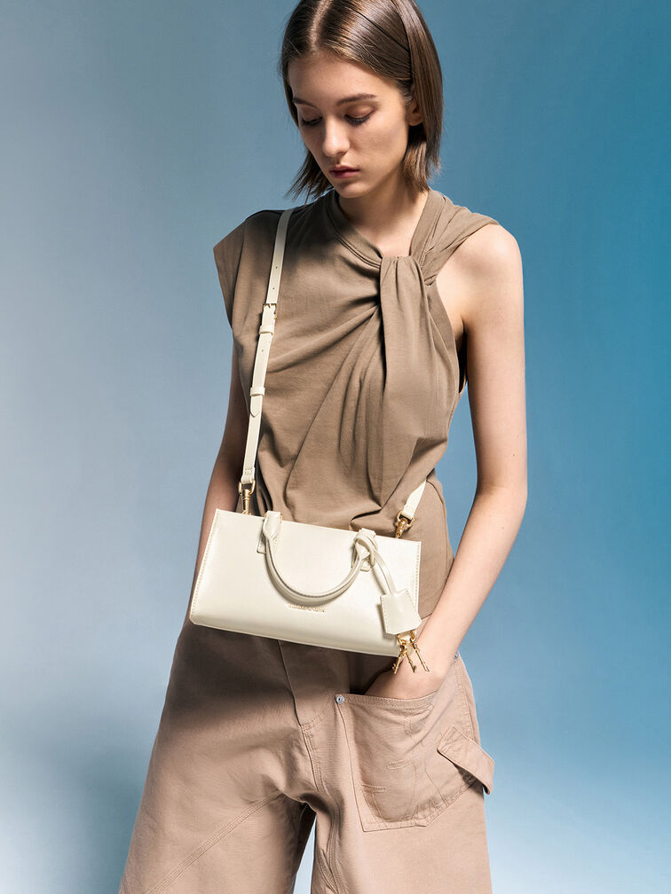 Mini Kerry Top Handle Bag, Cream, hi-res