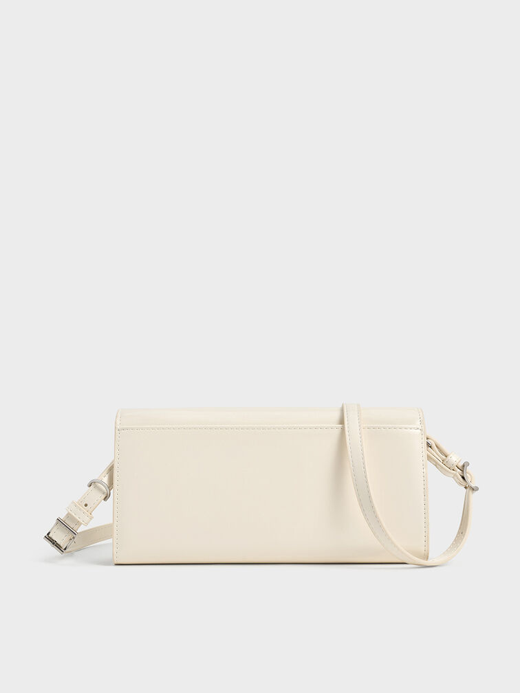 Sloane Long Wallet, Cream, hi-res