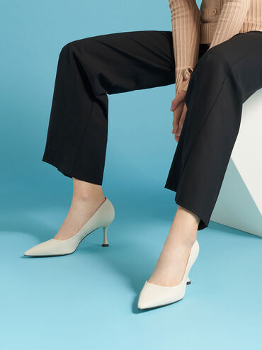 Spool Heel Pumps, Chalk, hi-res