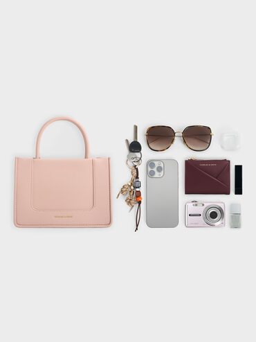 Mini Daylla Tote Bag, Light Pink, hi-res