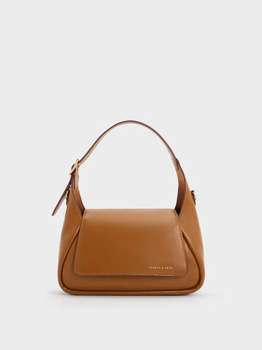 Buzz Front Flap Hobo Bag, Chocolate, hi-res