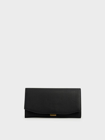 Mini Long Wallet, Black, hi-res
