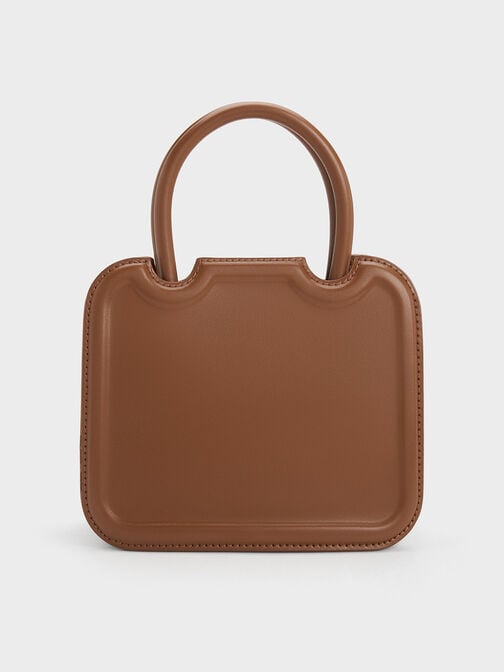 Perline Sculptural Tote Bag, Chocolate, hi-res
