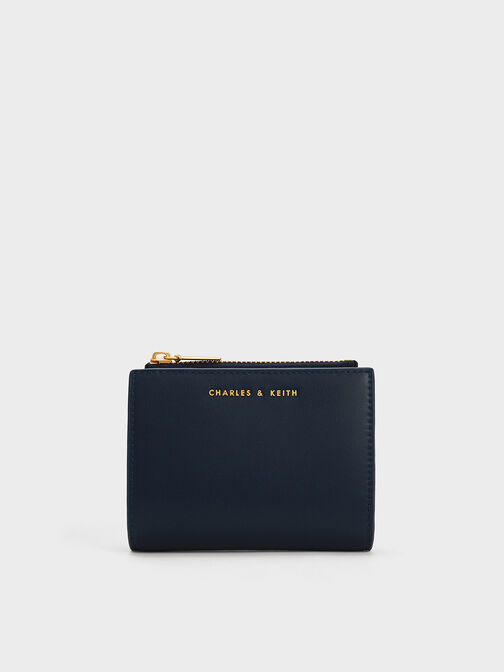 Harmonee Top Zip Small Wallet, Navy, hi-res