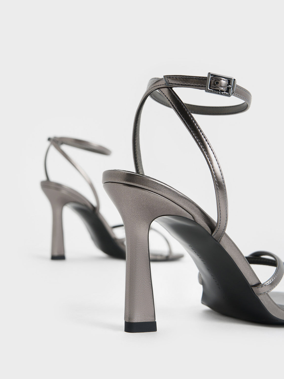 Pewter clearance metallic heels
