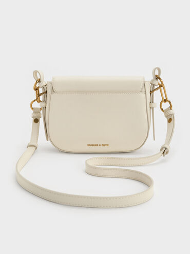 Gwynne Metallic-Accent Crossbody Bag, Cream, hi-res