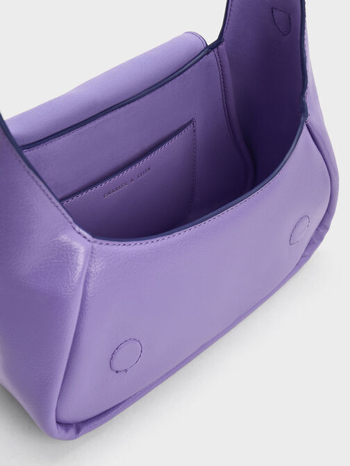 Buzz Front Flap Hobo Bag, Purple, hi-res