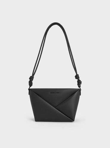 Midori Geometric Crossbody Bag, Noir, hi-res