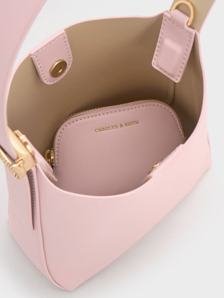 Edna Bucket Bag, Cotton Candy Pink, hi-res