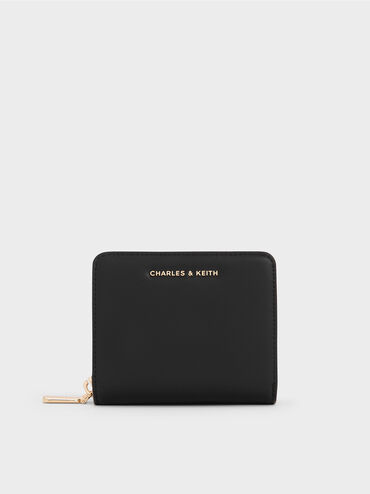 Finley Zip-Around Small Wallet, Black, hi-res