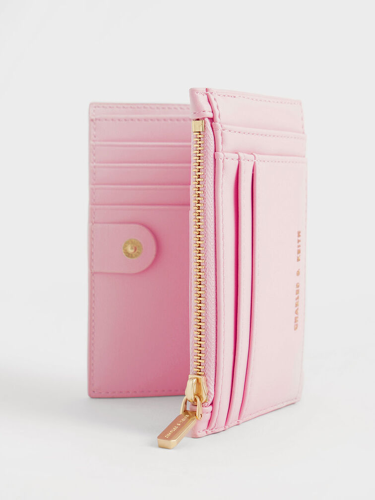Lillie Quilted Mini Wallet, Pink, hi-res