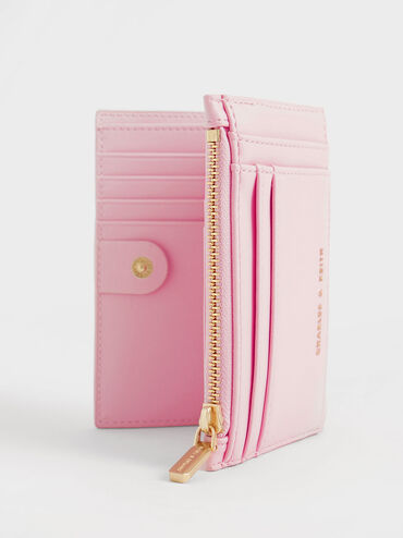 Lillie Quilted Mini Wallet, Pink, hi-res