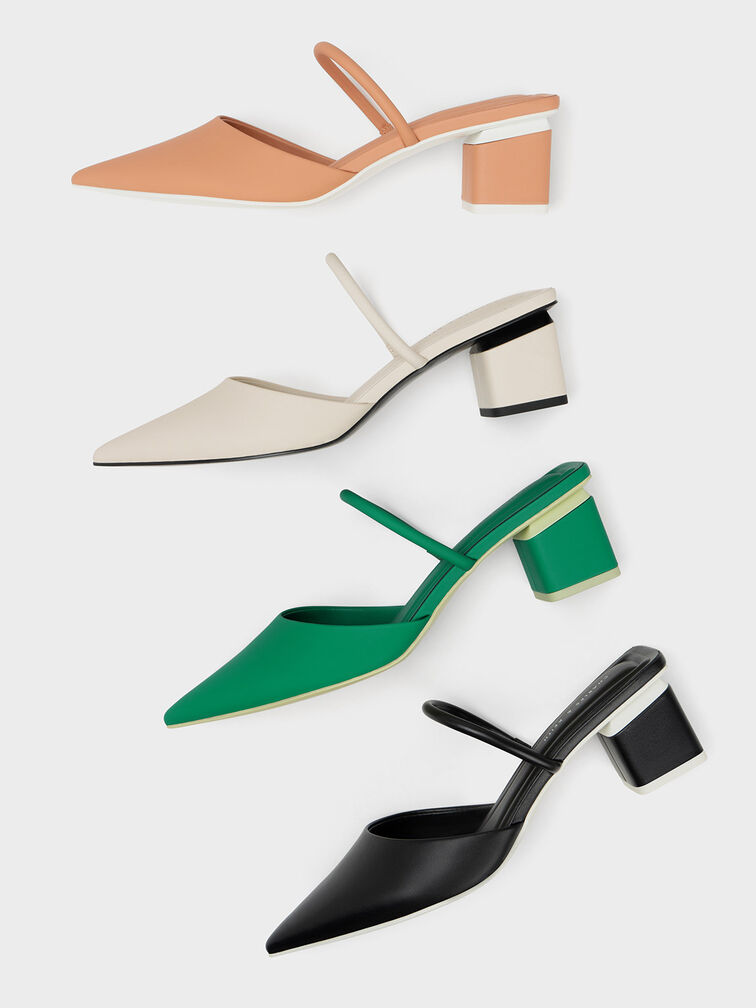 Block Heel Mules, Chalk, hi-res