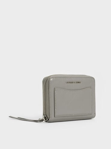 Xylia Zip-Around Wallet, Grey, hi-res