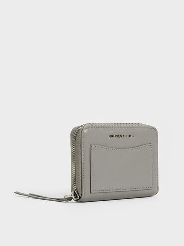 Xylia Zip-Around Wallet, Grey, hi-res
