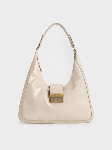 Charlot Hobo Bag, Oat, hi-res