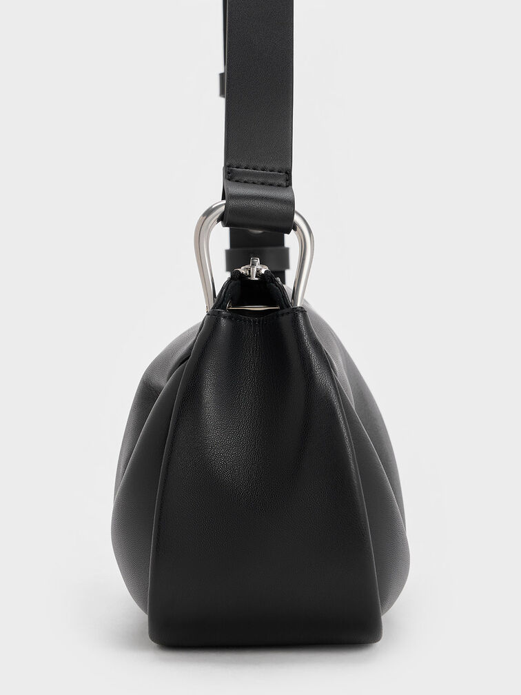 Lumen Padded Crossbody Bag, Noir, hi-res
