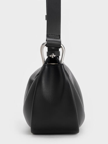 Lumen Padded Crossbody Bag, Noir, hi-res