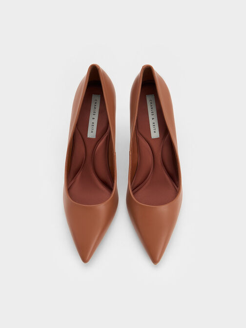 Emmy Pointed-Toe Pumps, Brown, hi-res