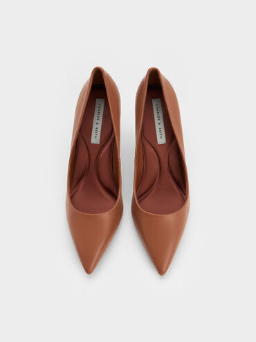 Emmy Pointed-Toe Pumps, Brown, hi-res