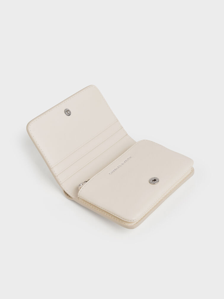 Simone Small Wallet, Cream, hi-res