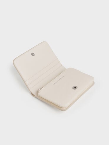 Simone Small Wallet, Cream, hi-res