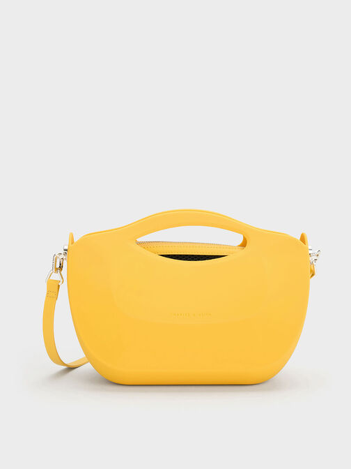 Cocoon Curved Handle Bag, Yellow, hi-res