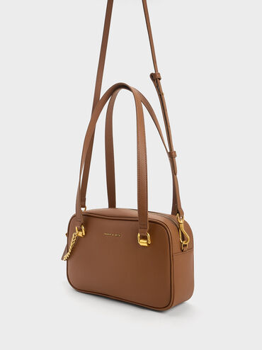 Avis Boxy Shoulder Bag, Chocolate, hi-res