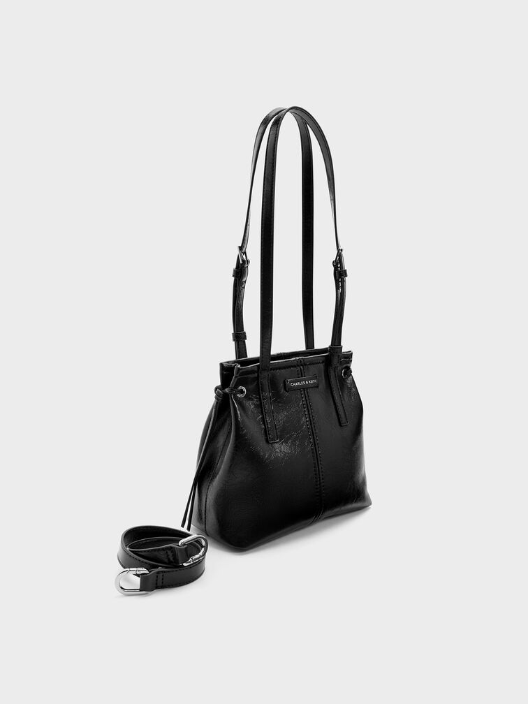 Noane Elongated-Handle Tote Bag, Noir, hi-res
