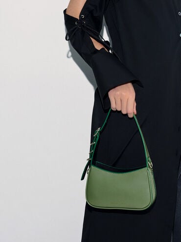 Mini Rebel Hobo Bag, Green, hi-res