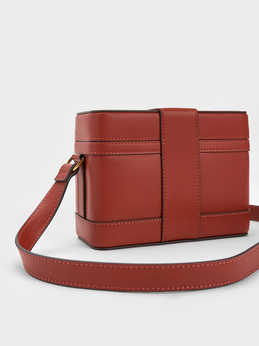 Bronte Boxy Crossbody Bag, Brick, hi-res