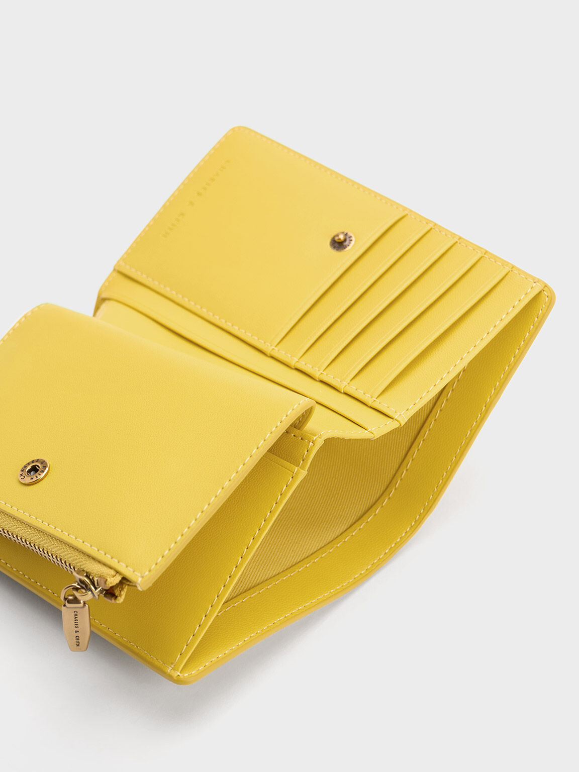 Charles and keith yellow sale wallet