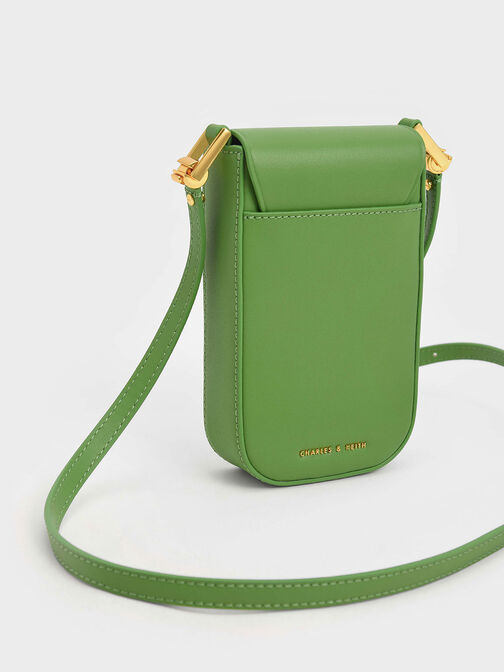 Koa Elongated Wristlet Bag, Green, hi-res