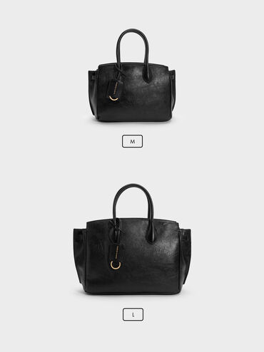 Ginevra Tote Bag, Black, hi-res
