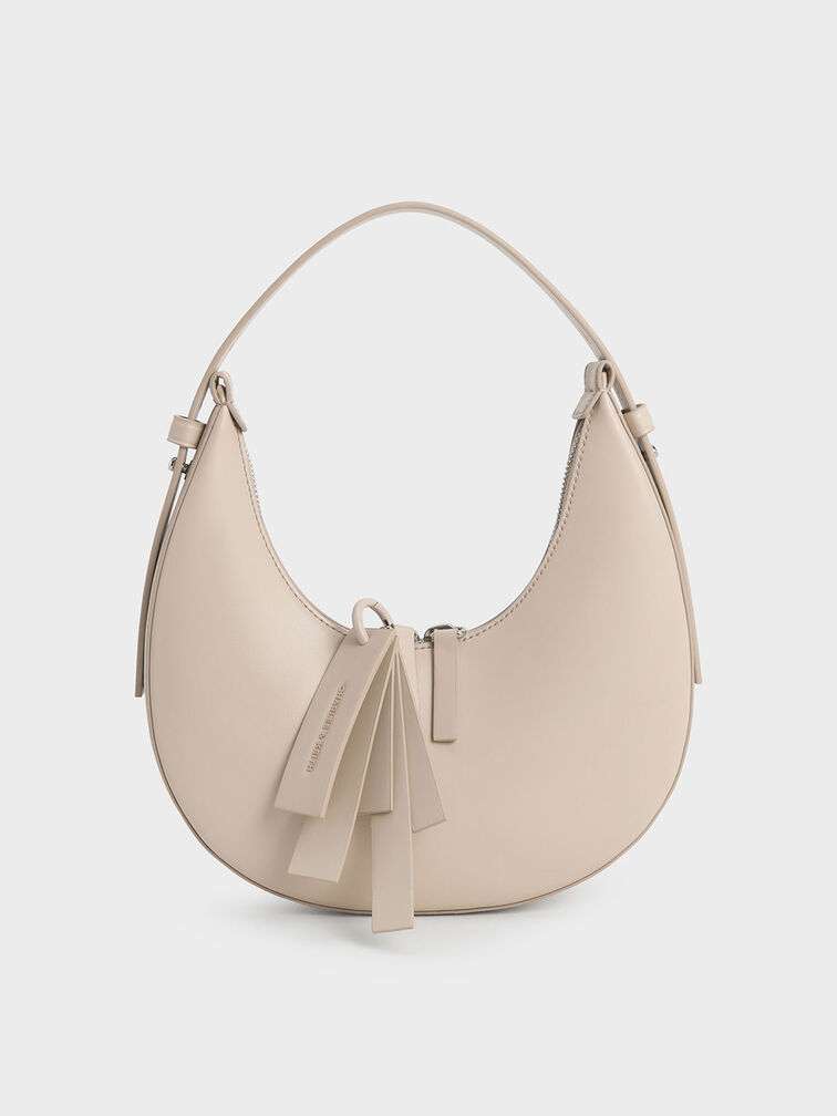 Carey Crescent Hobo Bag, Oat, hi-res