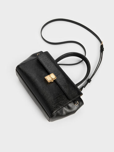 Acelynn Rope-Chain Tote Bag, Black, hi-res