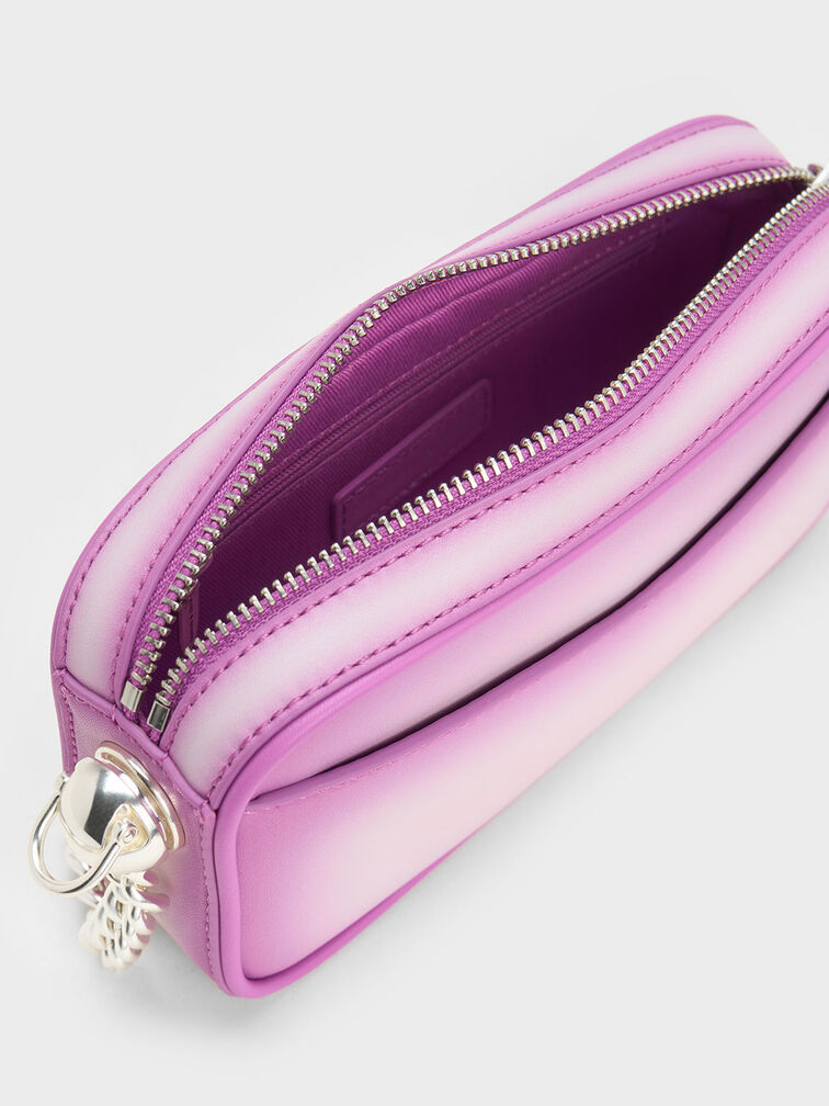 Cayce Ombre Boxy Crossbody Bag, Purple, hi-res