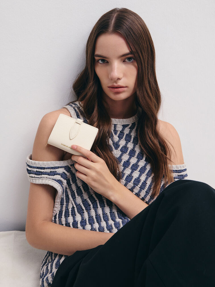 Allyn Small Wallet, Cream, hi-res