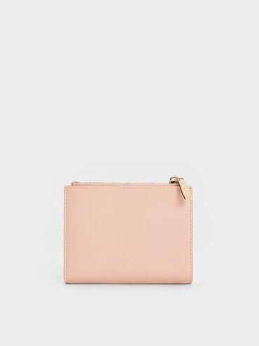 Harmonee Top Zip Small Wallet, Light Pink, hi-res