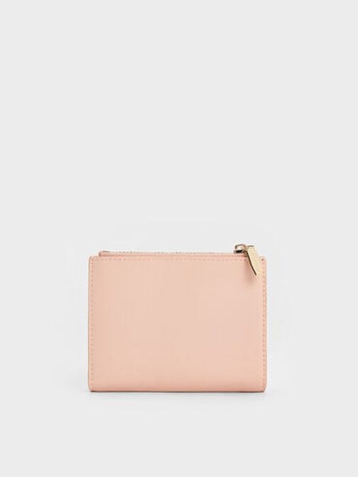 Harmonee Top Zip Small Wallet, Light Pink, hi-res