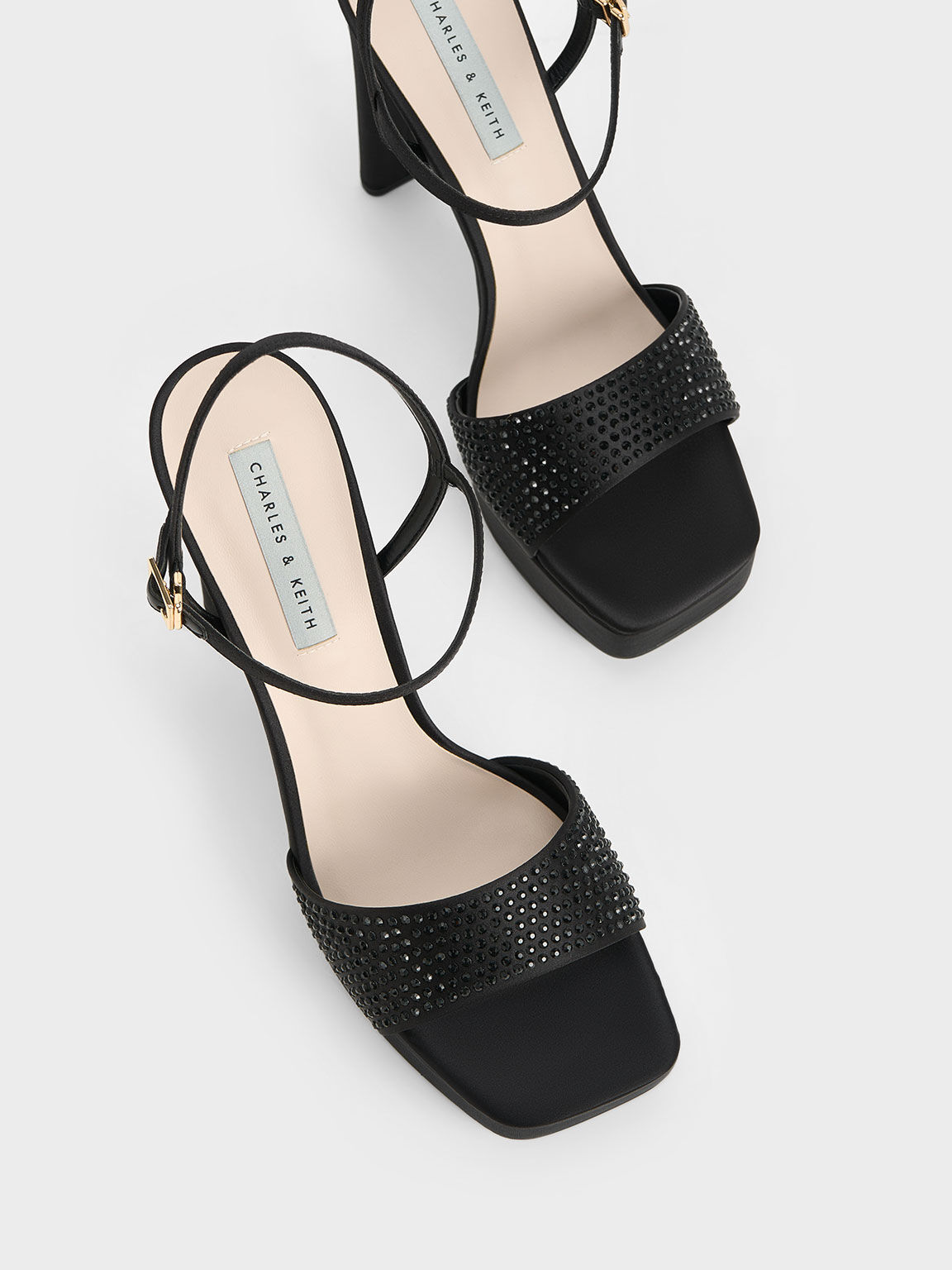 Platform store sandals black