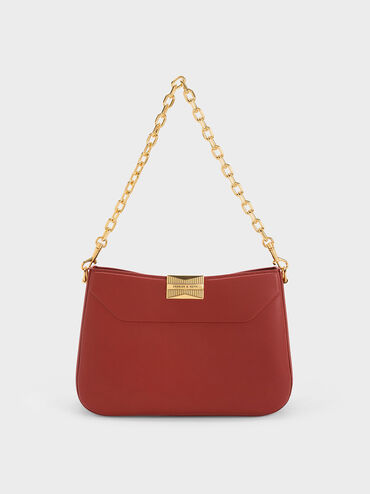 Kalinda Shoulder Bag, Brick, hi-res