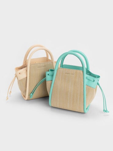 Ashby Raffia Tote Bag, Beige, hi-res