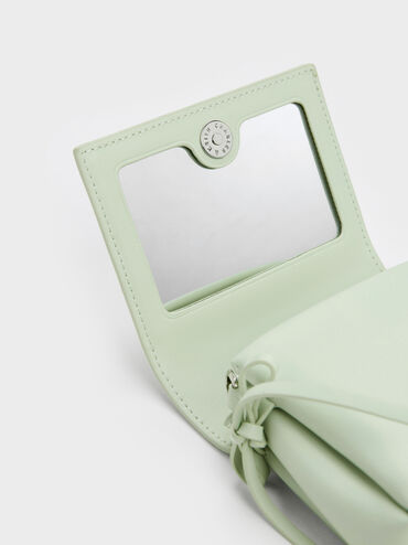 Hazel Bow Small Wallet, Mint Green, hi-res