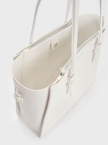 Sansa Tote Bag, White, hi-res